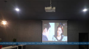 Lắp máy chiếu Sony VPL-EX230 cũ tại quán Cà Phê 168