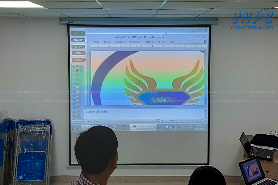 Lắp đặt máy chiếu Nec NP-VE280X cũ