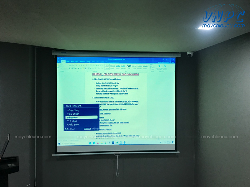 VNPC lắp máy chiếu Sony VPL-EX230 cũ tại văn phòng Salon Kiến Hào