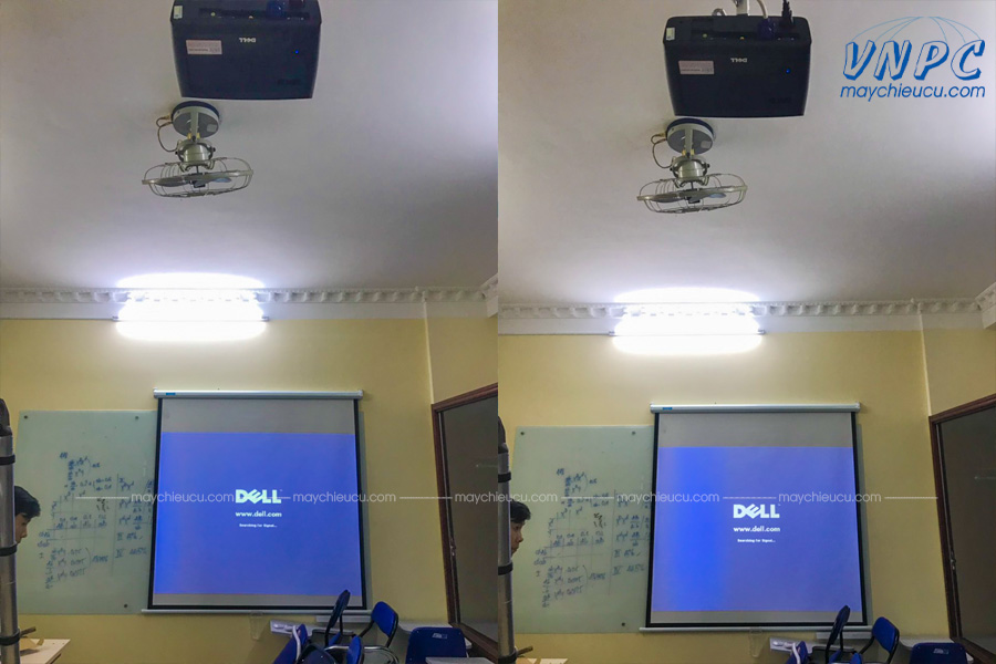 Lắp đặt 2 bộ máy chiếu Dell 1210S tại WElearn
