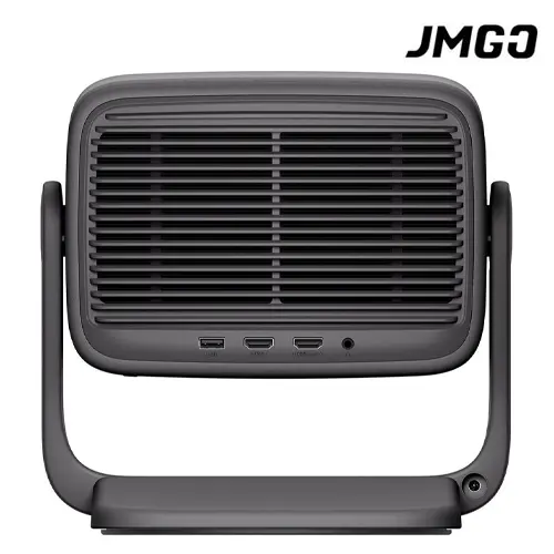 Hệ thống cổng kết nối phía sau máy chiếu thông minh JMGO N1 Pro Mặt sau máy chiếu JMGO N1 Pro tích hợp đầy đủ các cổng kết nối tốc độ cao gồm HDMI 2.1 hỗ trợ eARC và cổng USB phục vụ trình chiếu nội dung 4K