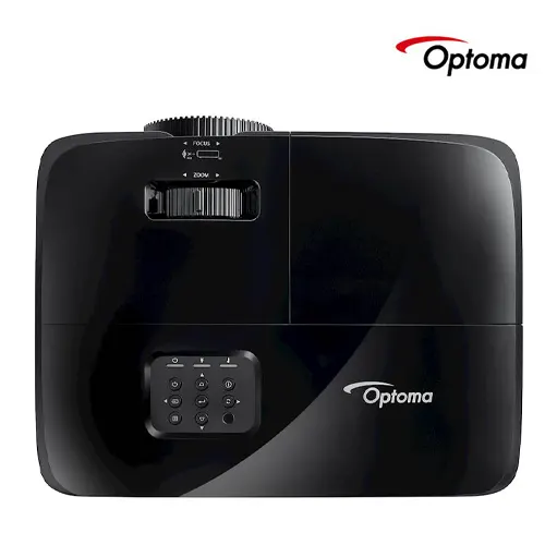 Cụm vòng xoay Zoom lấy nét Focus và hệ thống phím bấm Optoma SA510 Mặt trên máy chiếu Optoma SA510 trang bị vòng xoay chỉnh Zoom cơ học, lấy nét Focus mượt mà cùng hệ thống phím điều khiển nảy nhe trực quan.