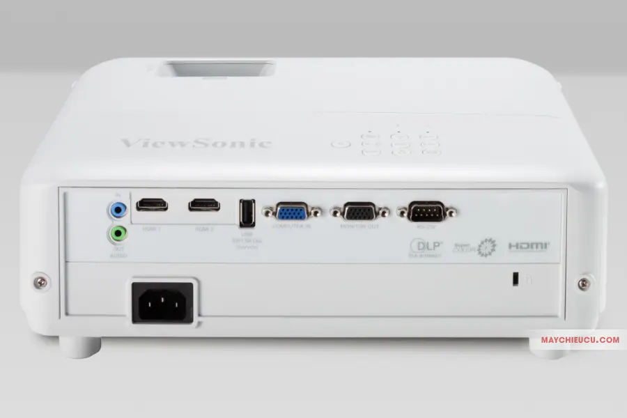 ViewSonic PX701HD được thiết kế theo hướng đa dụng với hệ thống cổng tín hiệu HDMI kép, tích hợp ngõ ra USB nguồn (5V/1.5A)