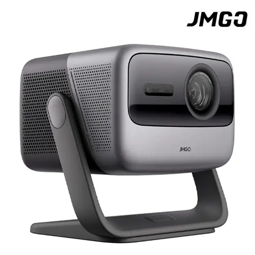 Thiết kế mặt trên máy chiếu JMGO N1 Pro vỏ kim loại sang trọng JMGO N1 Pro nổi bật với lớp vỏ hoàn thiện tinh xảo chống bám vân tay tích hợp hệ thống tản nhiệt thông minh giúp máy vận hành êm ái