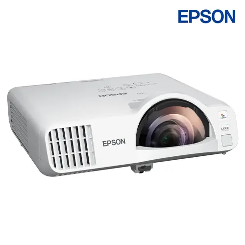 Epson EB L210SF Thiết kế chiếu gần tiết kiệm diện tích Máy chiếu Epson EB L210SF với khả năng trình chiếu gần giúp tiết kiệm không gian và tránh đổ bóng hiệu quả cho giáo dục.
